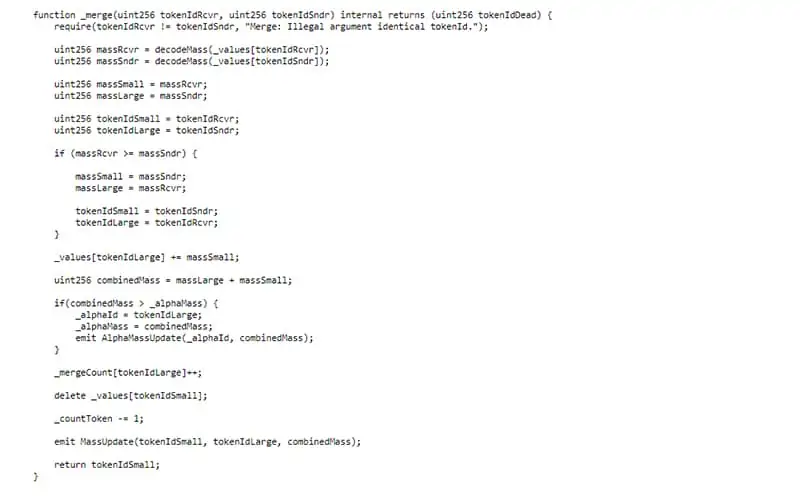 Merge NFT Function