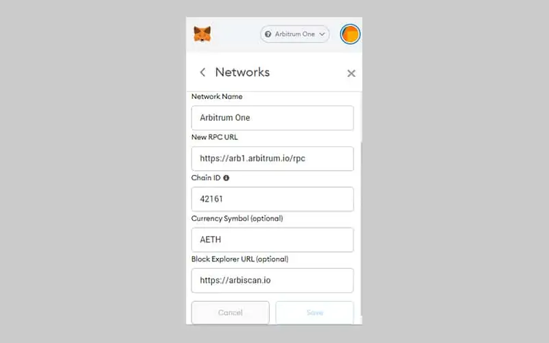 Set up Metamask for Arbitrum